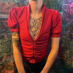 Vintage 70’s does 40’s blouse